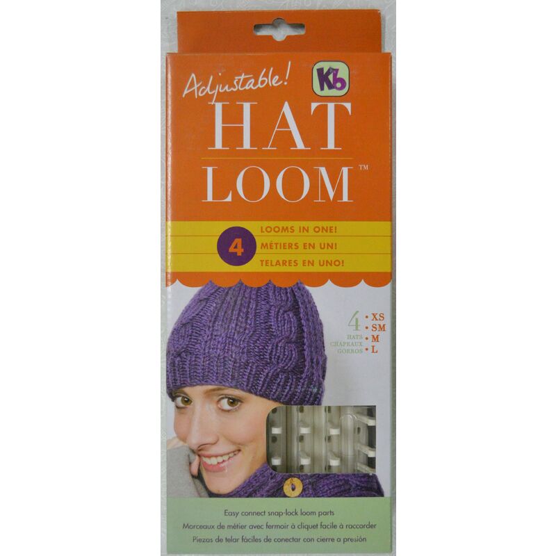 Adjustable Hat Loom Set KB7400, 4 Looms In One, Instructions, Hook and Pegs Inc.