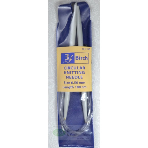 Birch Circular Knitting Needle, 100cm x 6.50mm, #031110