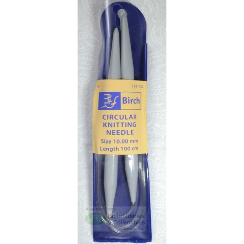 Birch Circular Knitting Needle, 100cm x 10.00mm #031133
