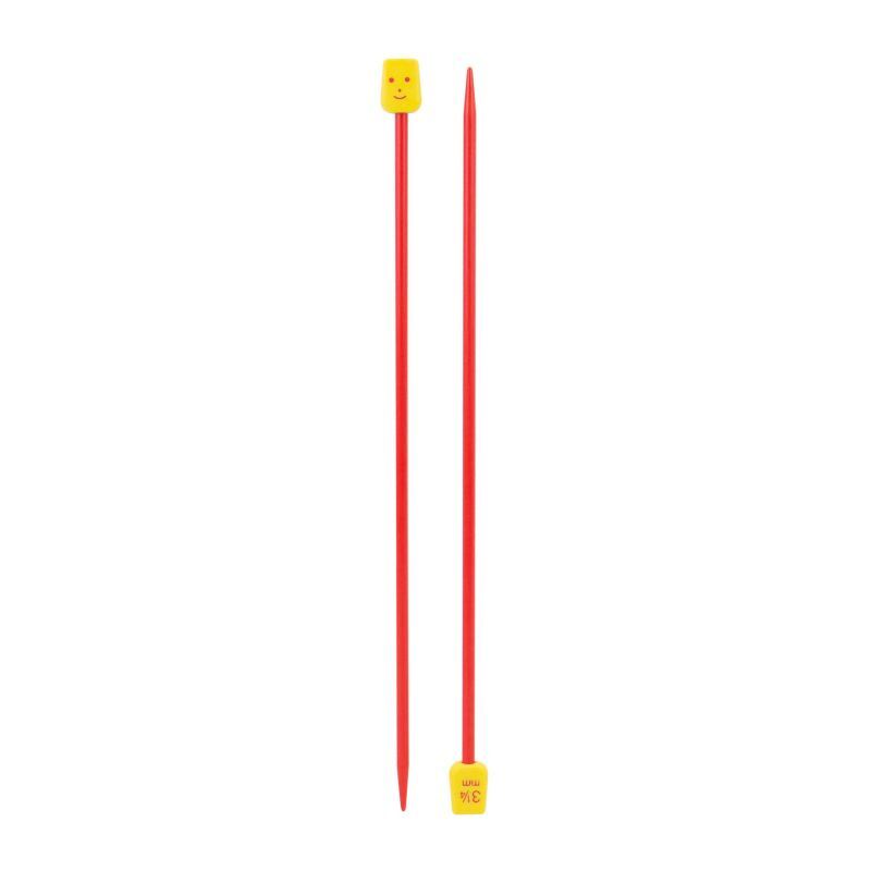 Birch 18cm x 3.25mm Childrens Knitting Needles