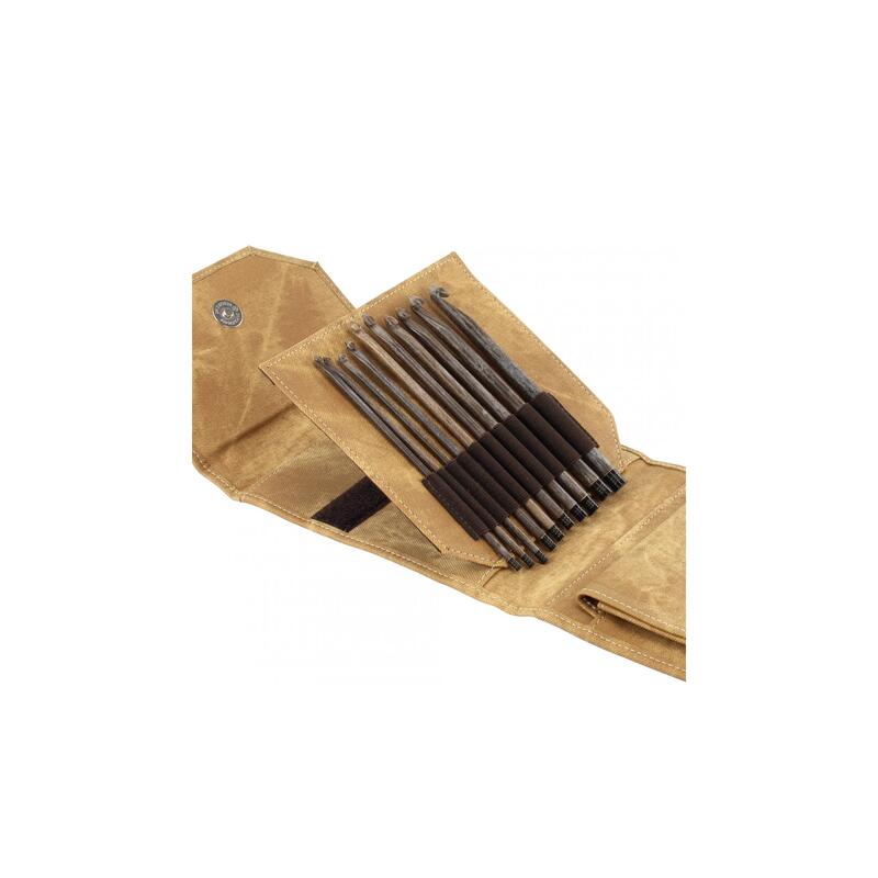 LYKKE Crochet Hook Set 6", 10 Hooks in UMBER Case