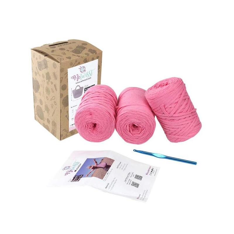 ReTwisst DIY Spring Beach Bag Crochet Kit, (Recycled Craft Yarns)