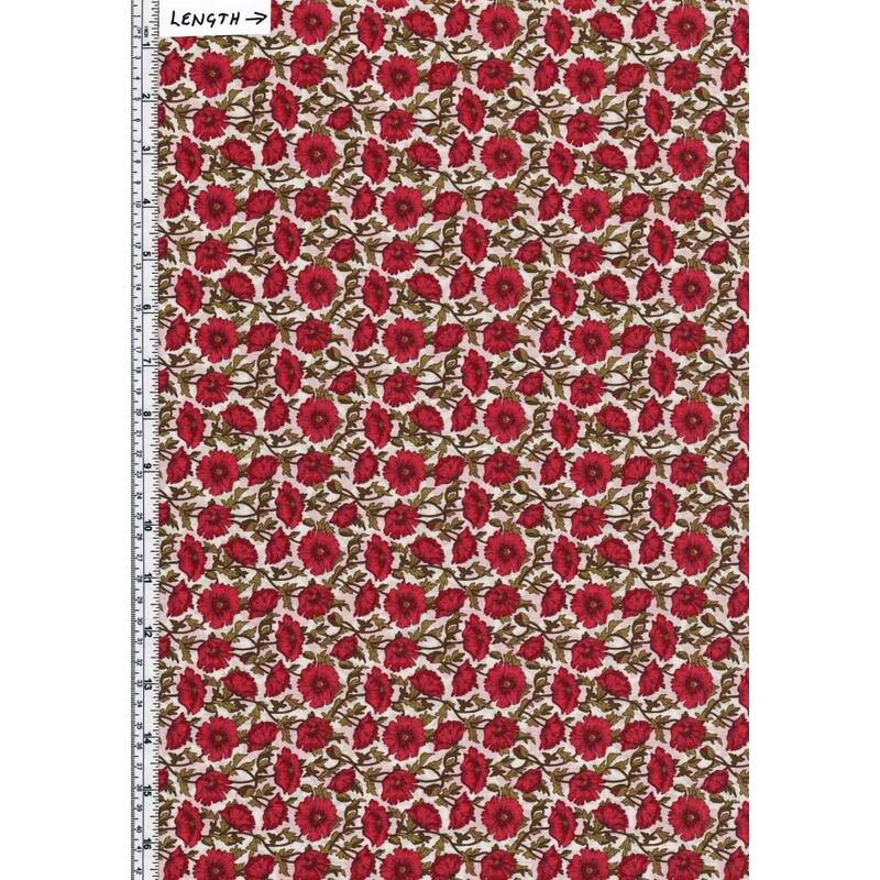 22cm REMNANT Tana Lawn ASTELL REECE (Colourway C) 100% Cotton 136cm Wide