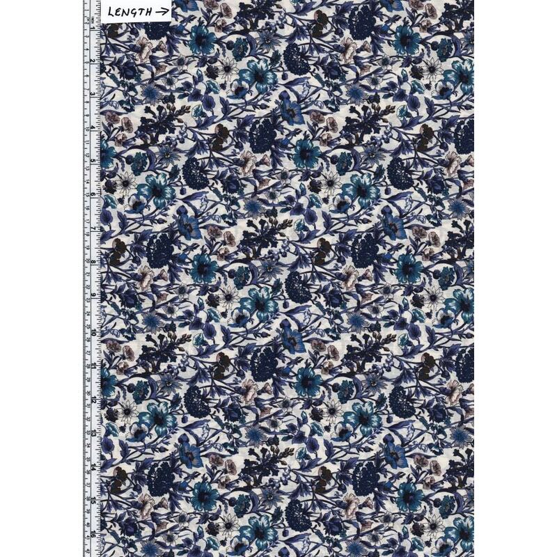 Tana Lawn RACHEL (Colourway C) 100% Cotton 136cm Wide per 50cm
