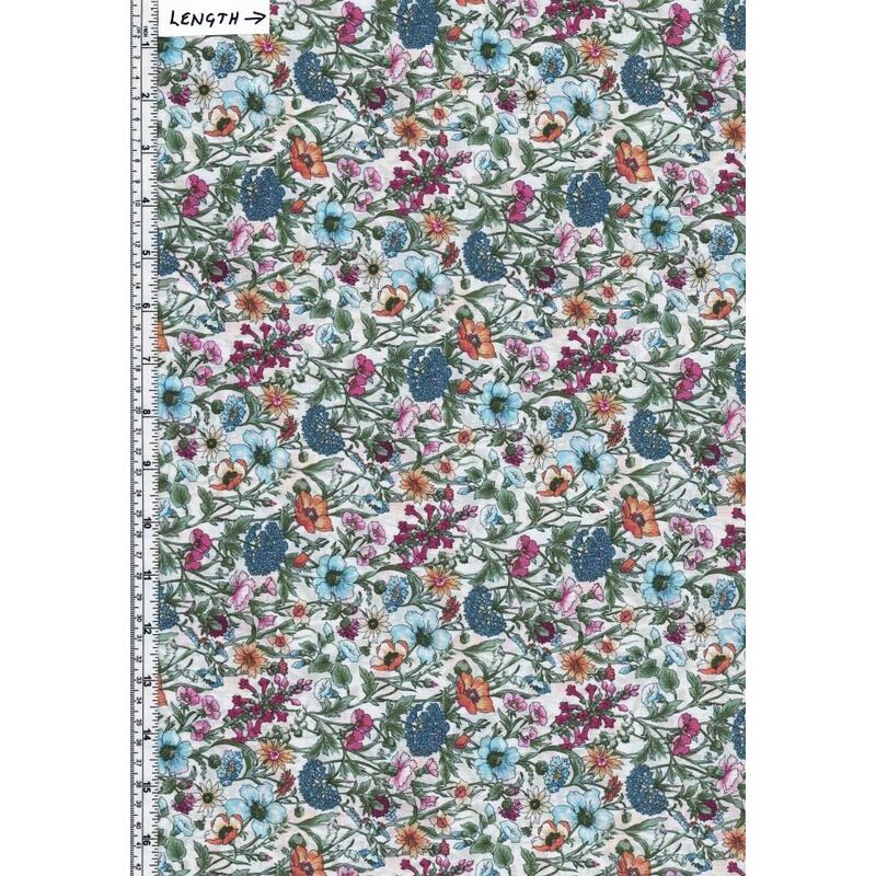Tana Lawn RACHEL (Colourway E) 100% Cotton 136cm Wide Per 50cm
