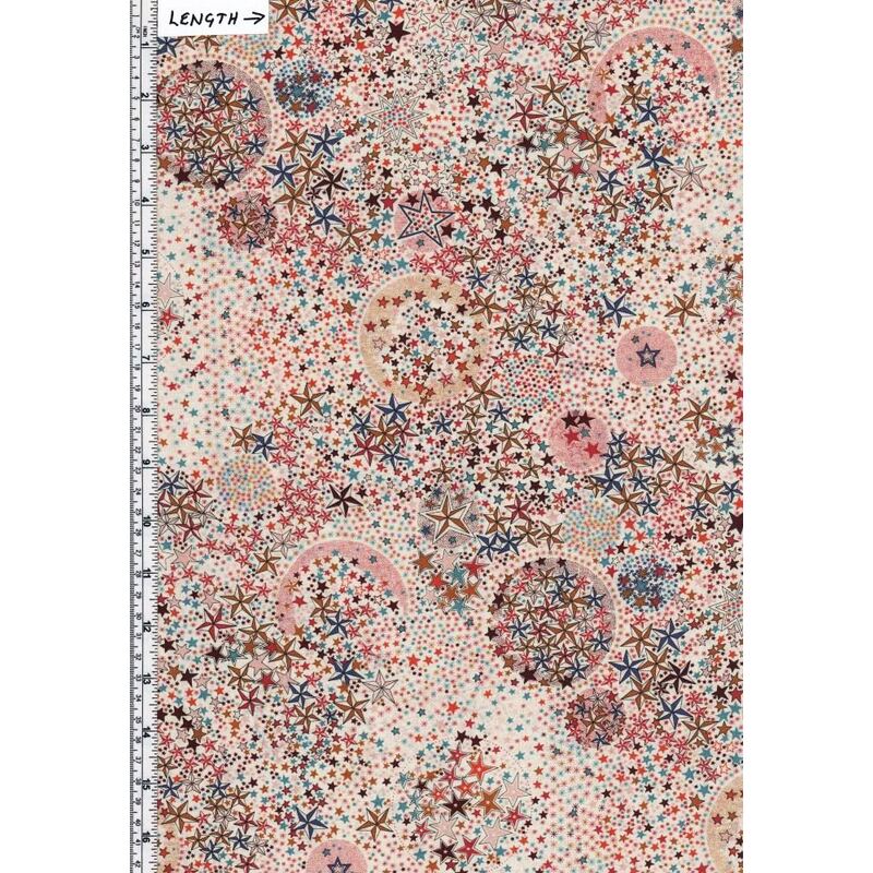 Tana Lawn ADELAJDA (C) Brown 100% Cotton 136cm Wide per 50cm