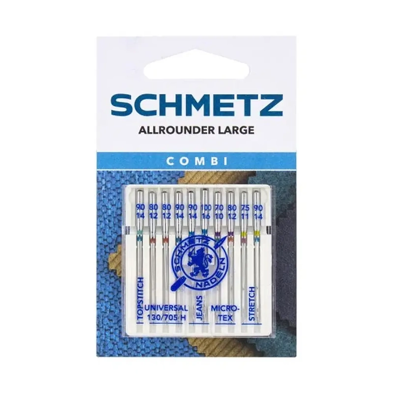 Schmetz All Rounder Combi Pack of 10 Assorted Machine Needles