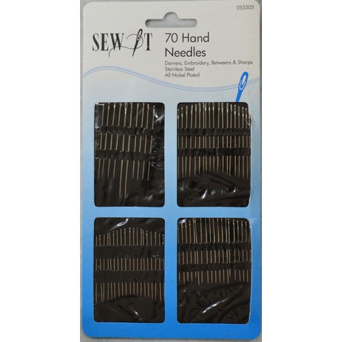 Sew It 70 Hand Needles, Darners, Embroidery, Betweens, Sharps, Stainless Steel