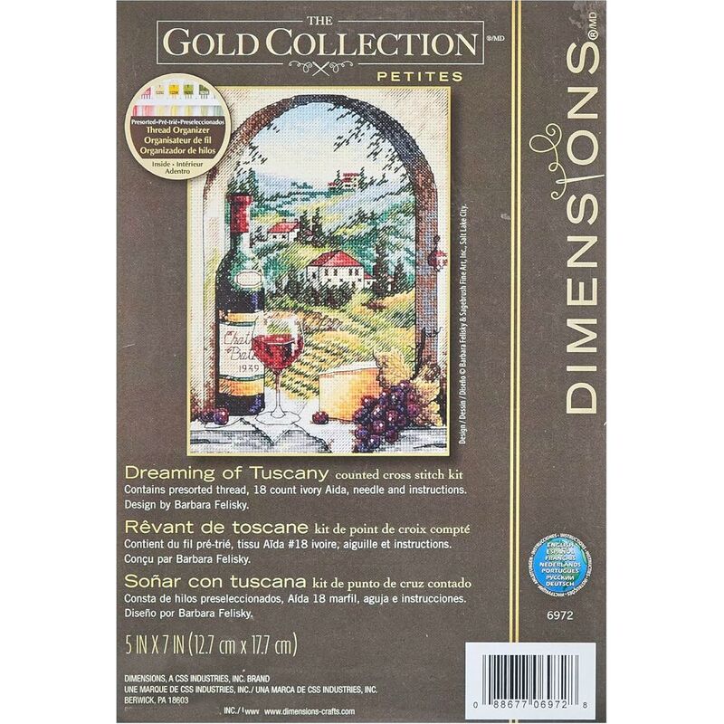 DREAMING OF TUSCANY Counted Cross Stitch Kit #06972