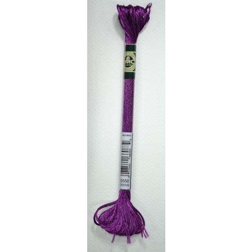 DMC Satin Floss S550 Dark Violet Embroidery Thread