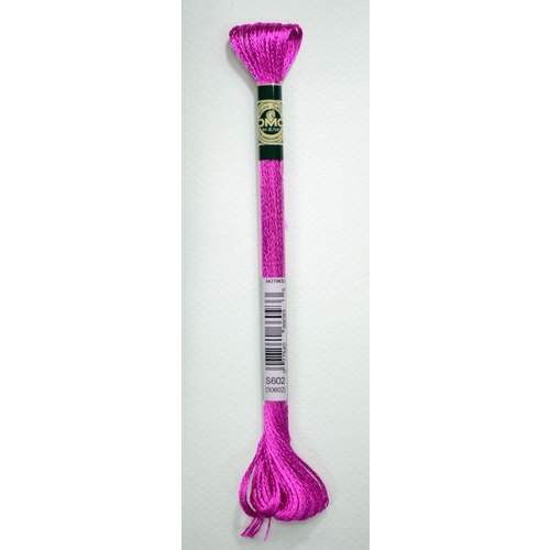 DMC Satin Floss S602 Medium Cranberry Embroidery Thread