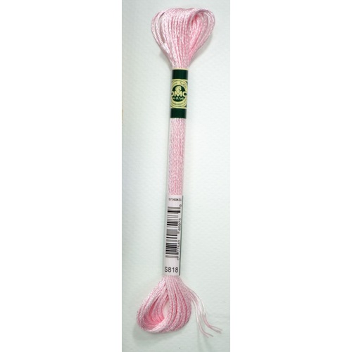 DMC Satin Floss S818 Baby Pink Embroidery Thread