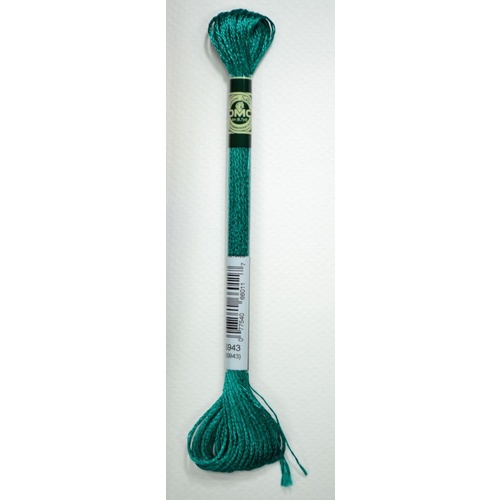 DMC Satin Floss S943 Medium Aquamarine Embroidery Thread