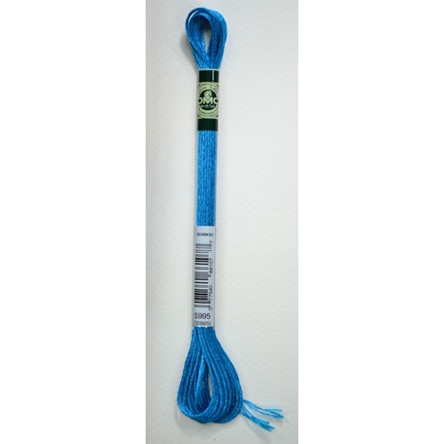 DMC Satin Floss S995 Dark Electric Blue Embroidery Thread