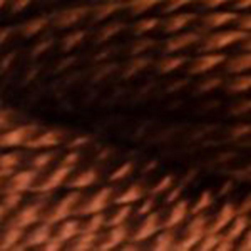 DMC Perle (Pearl) 3 Cotton, #300, DARK MAHOGANY, (5g) 15m Skein