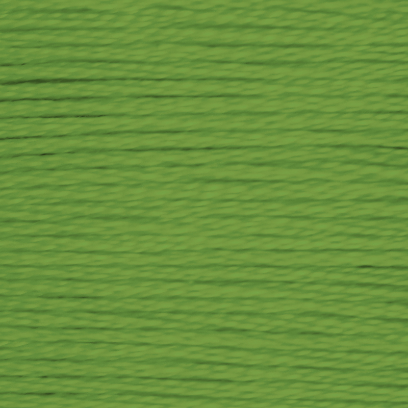DMC Perle (Pearl) 3 Cotton, #3347 MEDIUM YELLOW GREEN, (5g) 15m Skein