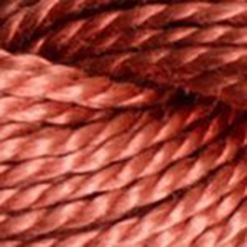 DMC Perle (Pearl) 3 Cotton, #356, MEDIUM TERRA COTTA, (5g) 15m Skein