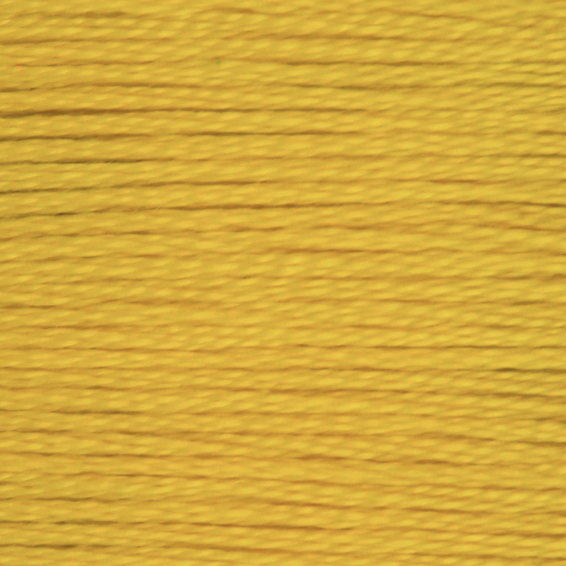 DMC Perle (Pearl) 3 Cotton, #729 MEDIUM OLD GOLD, (5g) 15m Skein