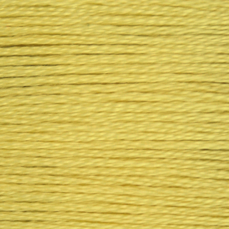 DMC Perle (Pearl) 3 Cotton, #734 LIGHT OLIVE GREEN, (5g) 15m Skein