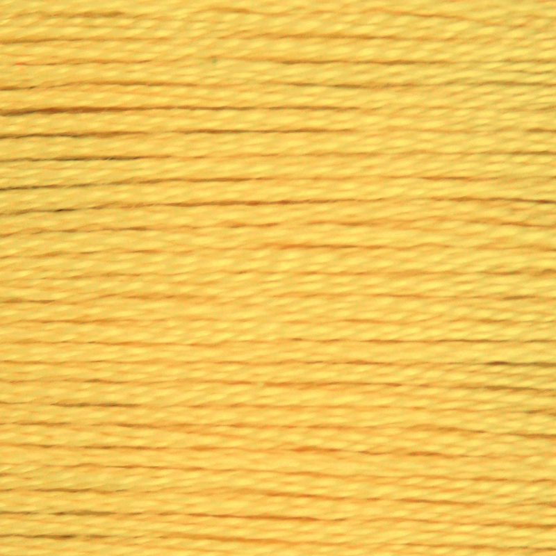 DMC Perle (Pearl) 3 Cotton, #744 PALE YELLOW, (5g) 15m Skein