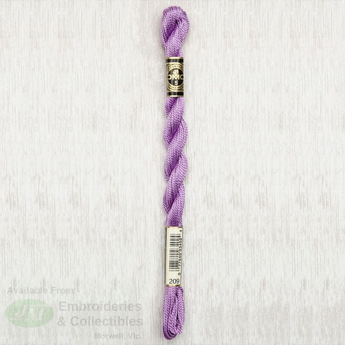 DMC Perle (Pearl) 5 Cotton, #209 DARK LAVENDER, (5g) 25m Skein