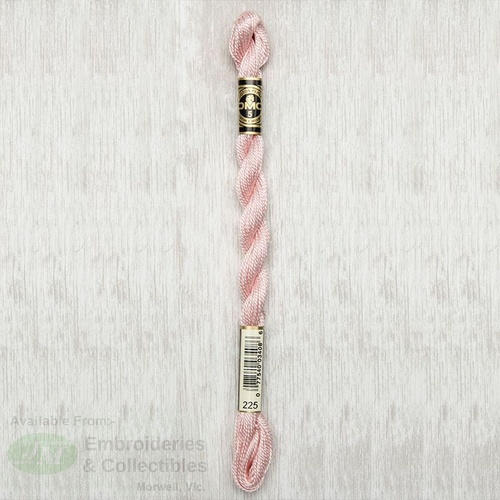DMC Perle (Pearl) 5 Cotton, #225 ULTRA LIGHT SHELL PINK, (5g) 25m Skein