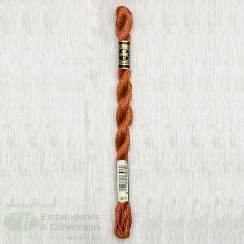 DMC Perle (Pearl) 5 Cotton, #301 MEDIUM MAHOGANY, (5g) 25m Skein