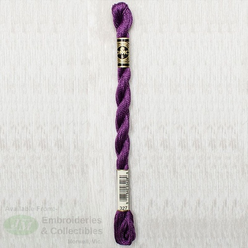 DMC Perle (Pearl) 5 Cotton, #327 DARK VIOLET, (5g) 25m Skein