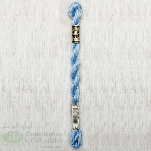 DMC Perle (Pearl) 5 Cotton, #3325 LIGHT BABY BLUE, (5g) 25m Skein
