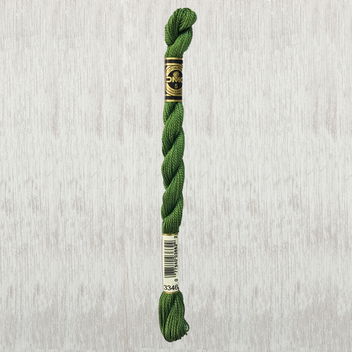 DMC Perle (Pearl) 5 Cotton, #3346 HUNTER GREEN, (5g) 25m Skein
