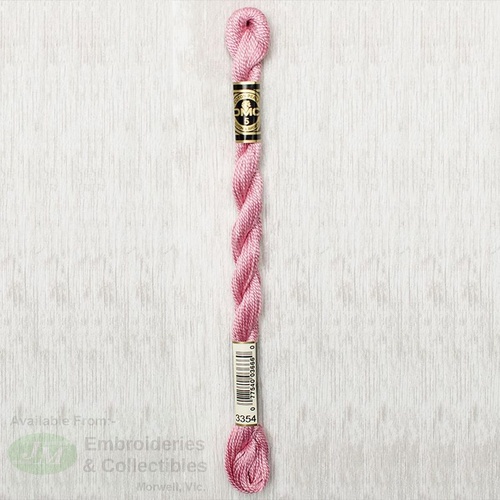 DMC Perle (Pearl) 5 Cotton, #3354 LIGHT DUSTY ROSE, (5g) 25m Skein