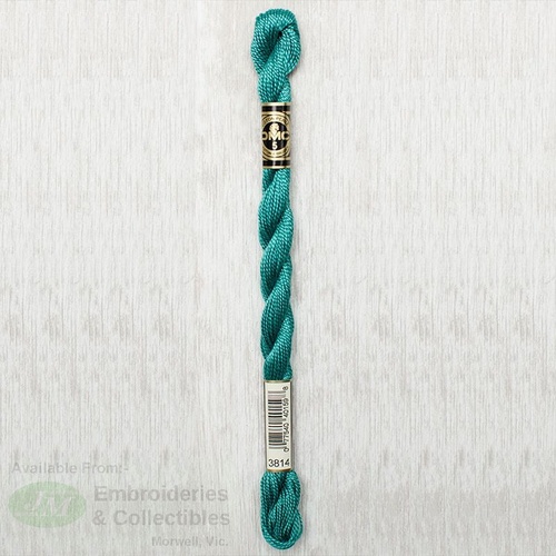 DMC Perle (Pearl) 5 Cotton, #3814 AQUAMARINE, (5g) 25m Skein