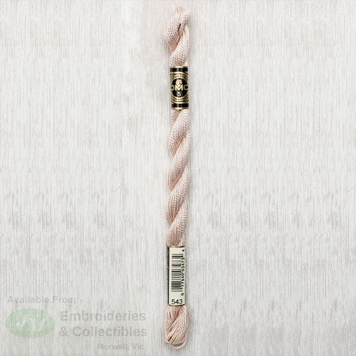 DMC Perle (Pearl) 5 Cotton, #543 ULTRA LIGHT BEIGE BROWN, (5g) 25m Skein