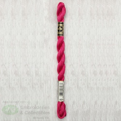 DMC Perle (Pearl) 5 Cotton, #601 DARK CRANBERRY, (5g) 25m Skein