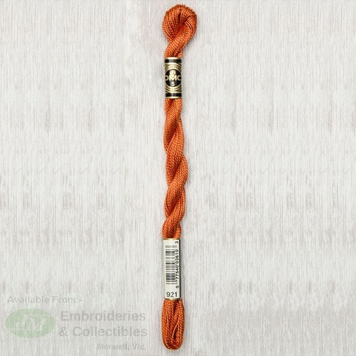 DMC Perle (Pearl) 5 Cotton, #921 COPPER, (5g) 25m Skein