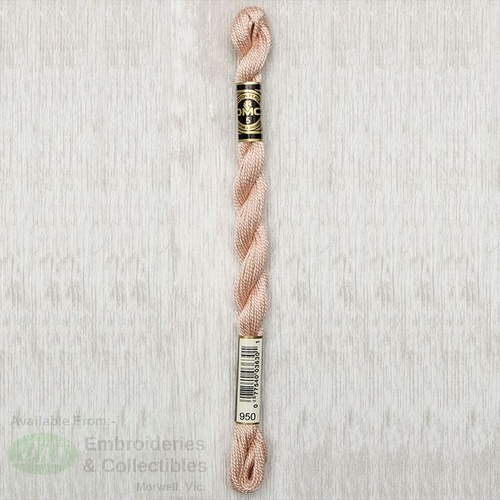 DMC Perle (Pearl) 5 Cotton, #950 LIGHT DESERT SAND, (5g) 25m Skein
