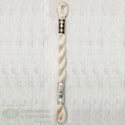 DMC Perle (Pearl) 5 Cotton, ECRU, (5g) 25m Skein