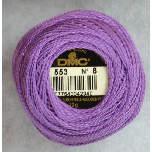 DMC Perle (Pearl) 8 Cotton #553 VIOLET 10g Ball 80m