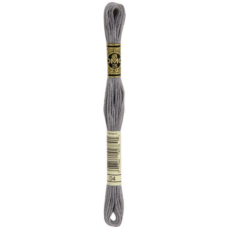 DMC Stranded Cotton #04 Wet Bitumen Hand Embroidery Floss 8m Skein