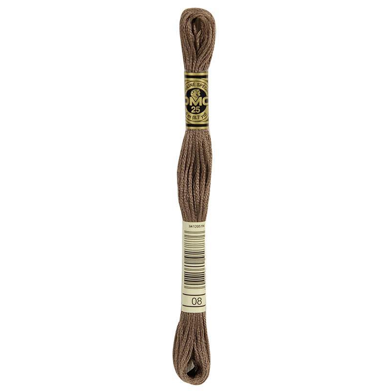 DMC Stranded Cotton #08 Leather Tan Hand Embroidery Floss 8m Skein