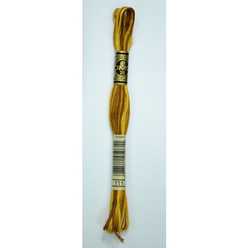 DMC Stranded Cotton #111 Variegated Mustard Hand Embroidery Floss 8m Skein
