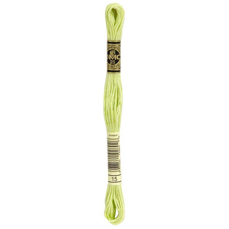 DMC Stranded Cotton 117MC #15 Green Charm, Hand Embroidery Floss 8m Skein