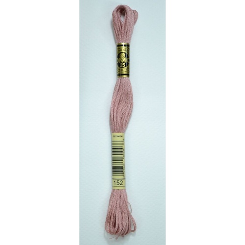 DMC Stranded Cotton #152 Medium Light Shell Pink Hand Embroidery Floss 8m Skein