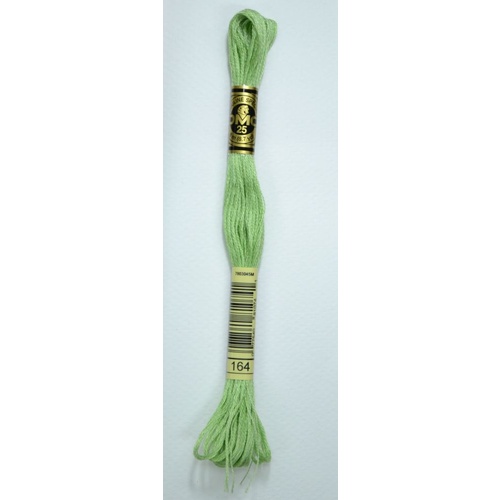DMC Stranded Cotton #164 Light Forest Green Hand Embroidery Floss 8m Skein