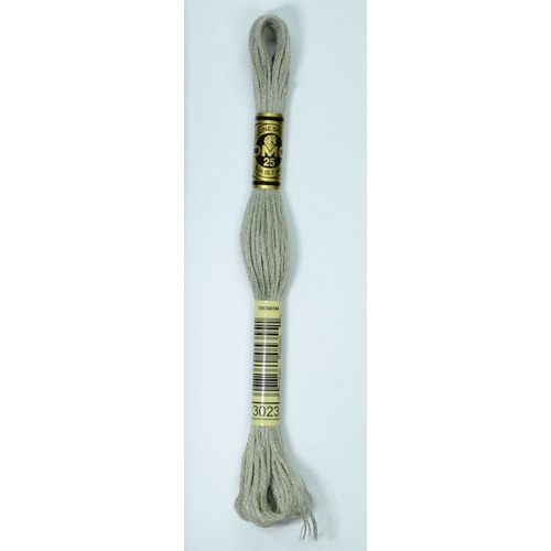 DMC Stranded Cotton #3023 Light Brown Gray Hand Embroidery Floss 8m Skein