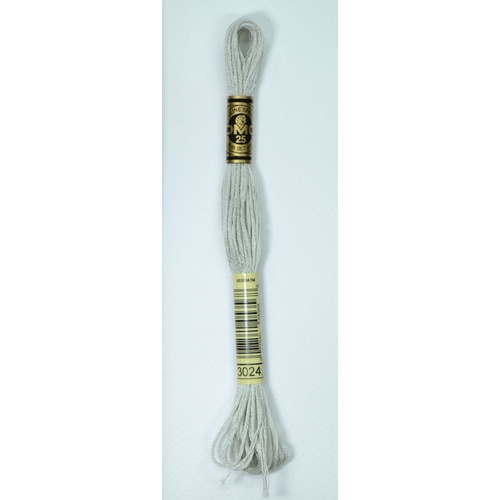 DMC Stranded Cotton #3024 Very Light Brown Gray Hand Embroidery Floss 8m Skein