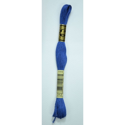 DMC Stranded Cotton #312 Very Dark Baby Blue Hand Embroidery Floss 8m Skein