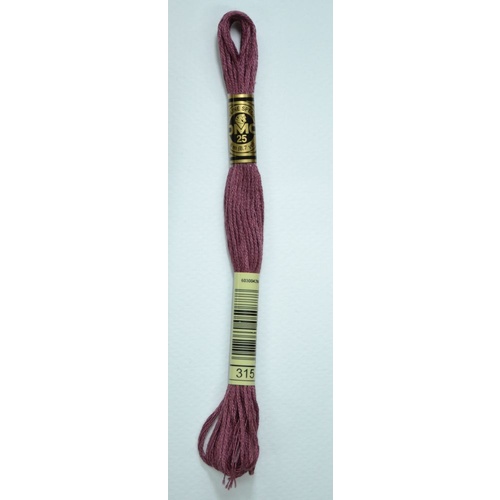 DMC Stranded Cotton #315 Medium Dark Antique Mauve Hand Embroidery Floss 8m Skein