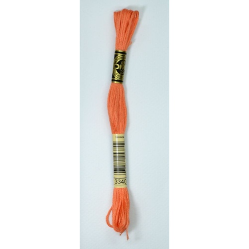 DMC Stranded Cotton #3340 Medium Apricot Hand Embroidery Floss 8m Skein