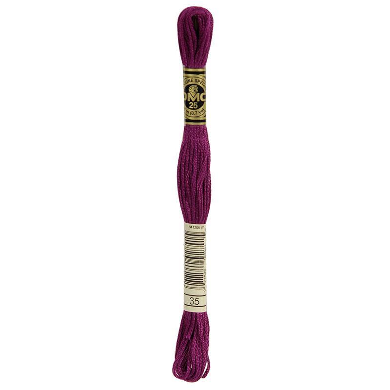 DMC Stranded Cotton #35 Violet of Bishop Hand Embroidery Floss 8m Skein